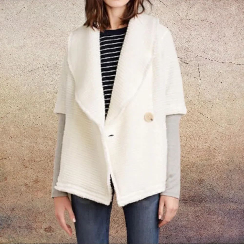 Anthropologie DOLAN Overland Wool Blend Sweater Coat L